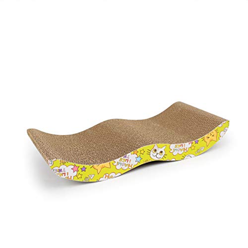 ANTOLE Cat Scratcher Cardboard Scratching Pads for Cats Meow Scratch Board with a Curved Wave Design - Satisfy Your kitty's Natural Scratching Instinct Made of Environmental Friendly Material