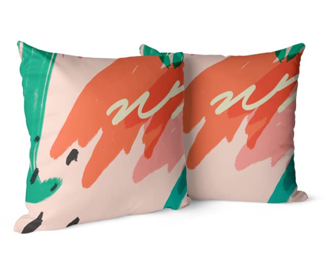 Velvet Splash Cushion Cover, a plush multicolor decorative pillow with a vibrant, abstract paint splash pattern, 40x40 cm, offering a unique artistic accent with a luxurious feel