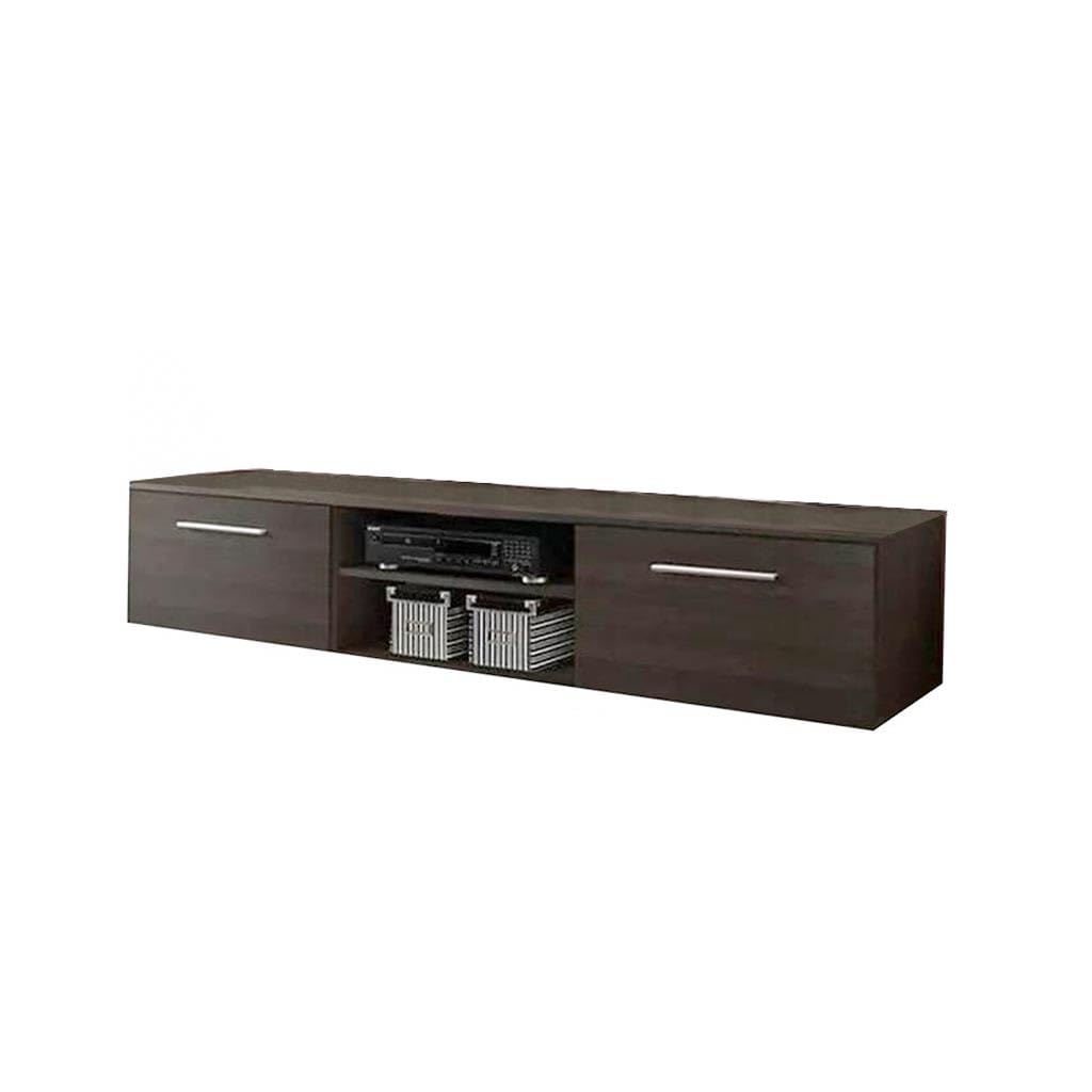 Sila Chipboard Spanish Melamine TV Unit, Brown, L160 x W30 x H 40 cm, Modern Entertainment Center and Media Console with Storage, Sleek Design for Living Room Furniture