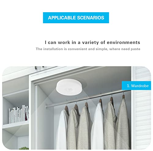 Lengenda Motion Sensor Night Light, USB Rechargeable Human Body Induction Night Lights-Anywhere Wall Light Step Light Stair Light for Bedroom/Cabinet/Kitchen/Entrance (3 Pack, White)