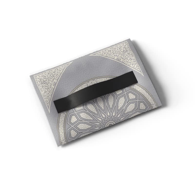 Al-Qubba Velvet Prayer Mat, a Luxurious Islamic Rug in a modern Grey with a Chic Dome Design, 68x117 cm, offering a Soft and Comfortable Foundation for Your Prayers and Daily Meditation