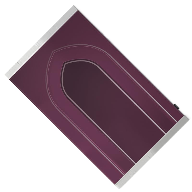 Al-Taqwa Velvet Prayer Mat, a Luxurious Islamic Rug in Purple from Soft Velvet Material, 68x117 cm, for Comfortable Prayer and Meditation, Ideal for Home, Mosque, or Travel Use