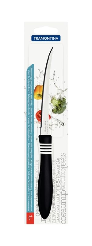 Cor & Cor 5" Tomato Knife, Stainless Steel Blade, Polypropylene Handle with Rubber Accents, Dishwasher Safe, Durable and Precise Cutting