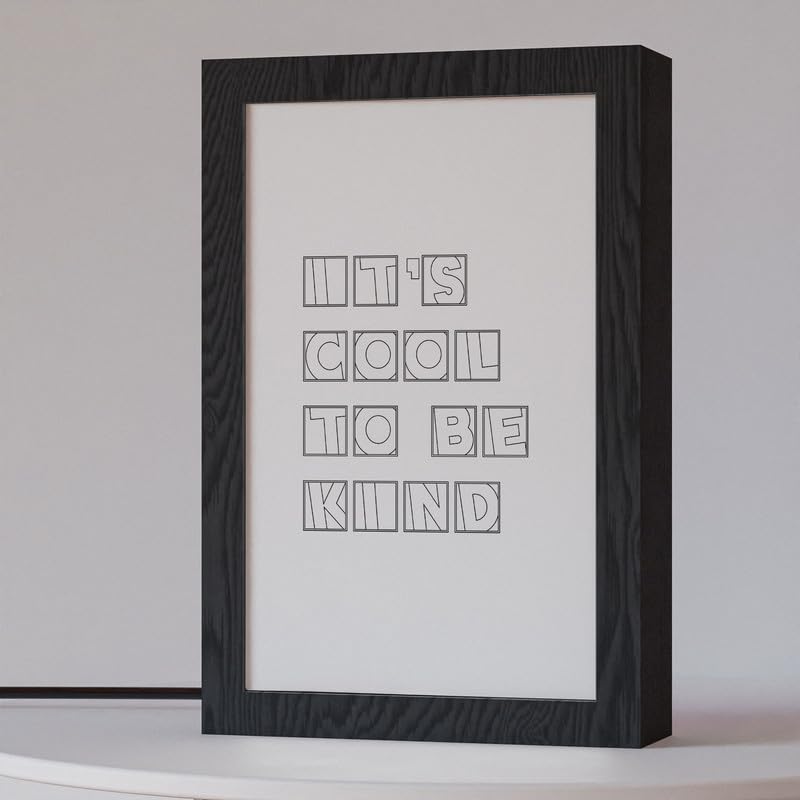Natrual Wood 2 In 1 Photo Lighting Frame