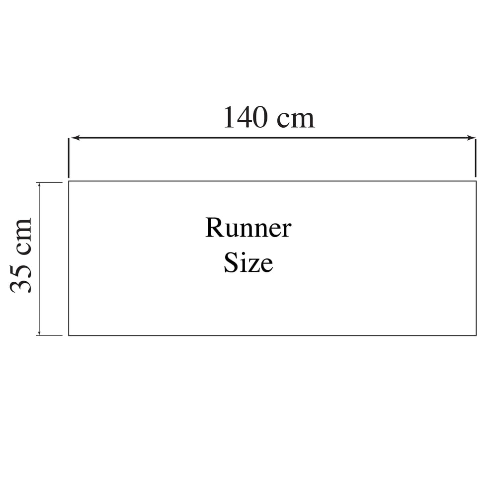 Table Runner – Elegant Decorative Accent for Tables, Beds, and Spaces, 140x35 cm, Made from Luxurious Velvet, Machine Washable