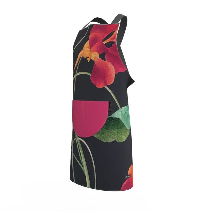 Apron, Cross-Back Design, Soft Cotton-Like Fabric, One Size, Lightweight Breathable Unisex with Front Pocket, for Cooking, and Daily Use