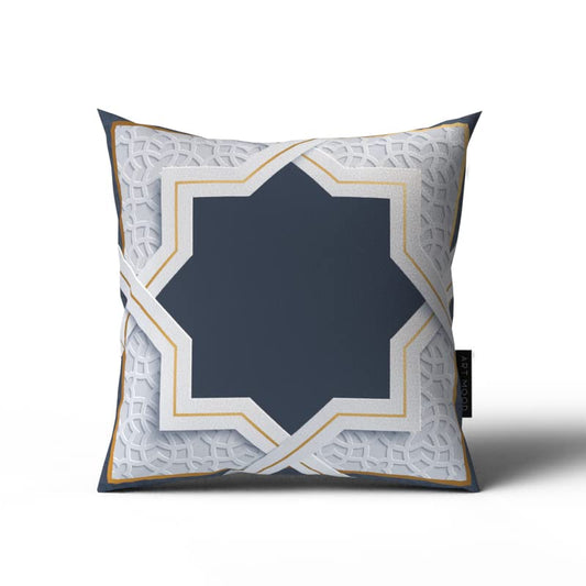 Islamic Unique Rak 2 Cushion Cover, a decorative throw pillow with a distinct multi-color cultural motif, 40x40 cm, perfect for adding a touch of heritage and artistry to your home decor