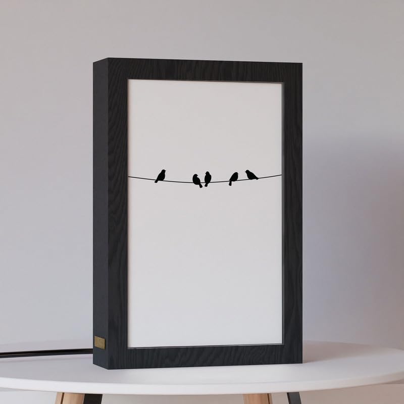 Natrual Wood 2 In 1 Photo Lighting Frame