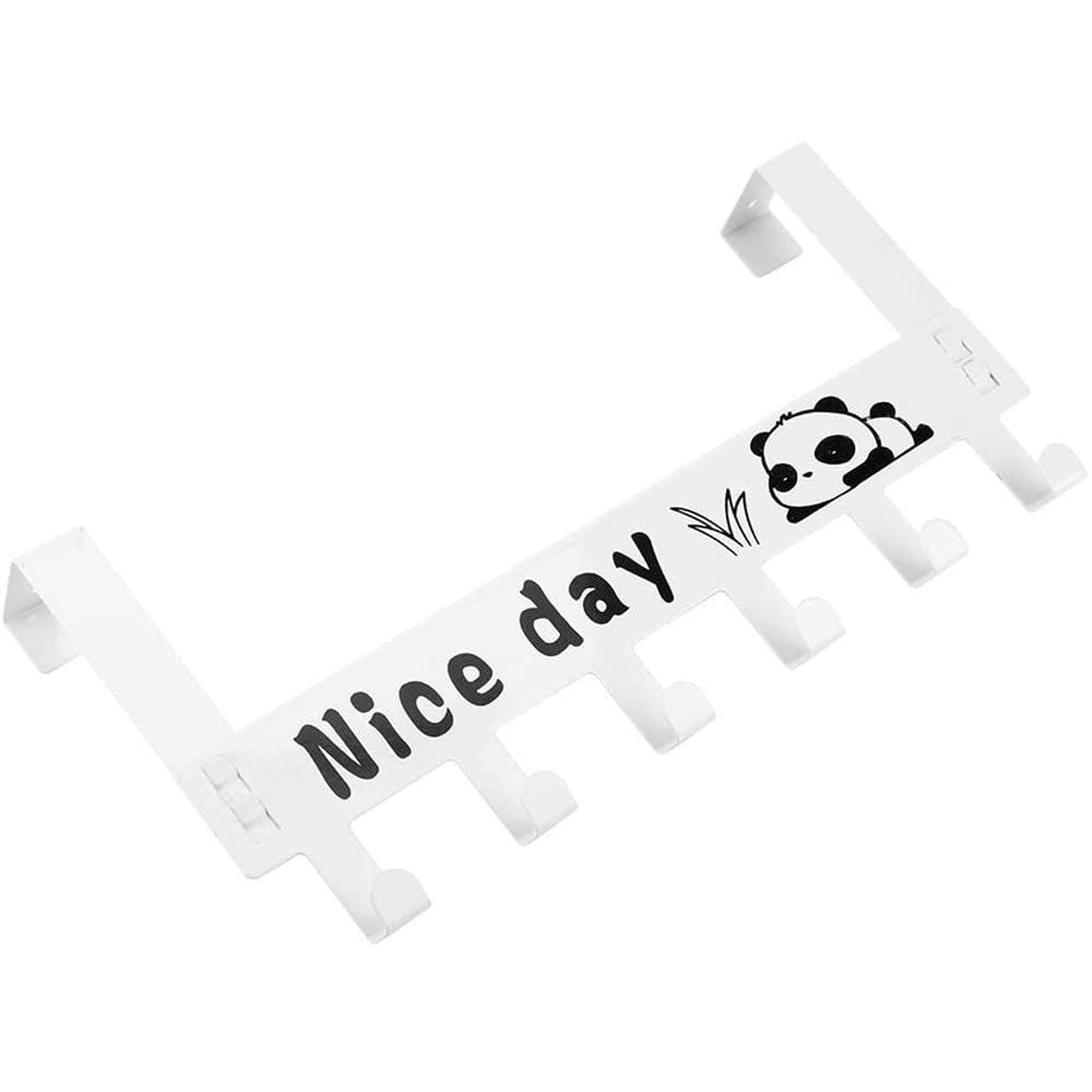 حامل معاطف بـ 6 خطافات، منظم معدني عالي التحمل مع 6 خطافات للمعاطف، والمناشف، والقبعات، والحقائب، مثالي للحمام، وغرفة النوم، والمطبخ، والمدخل