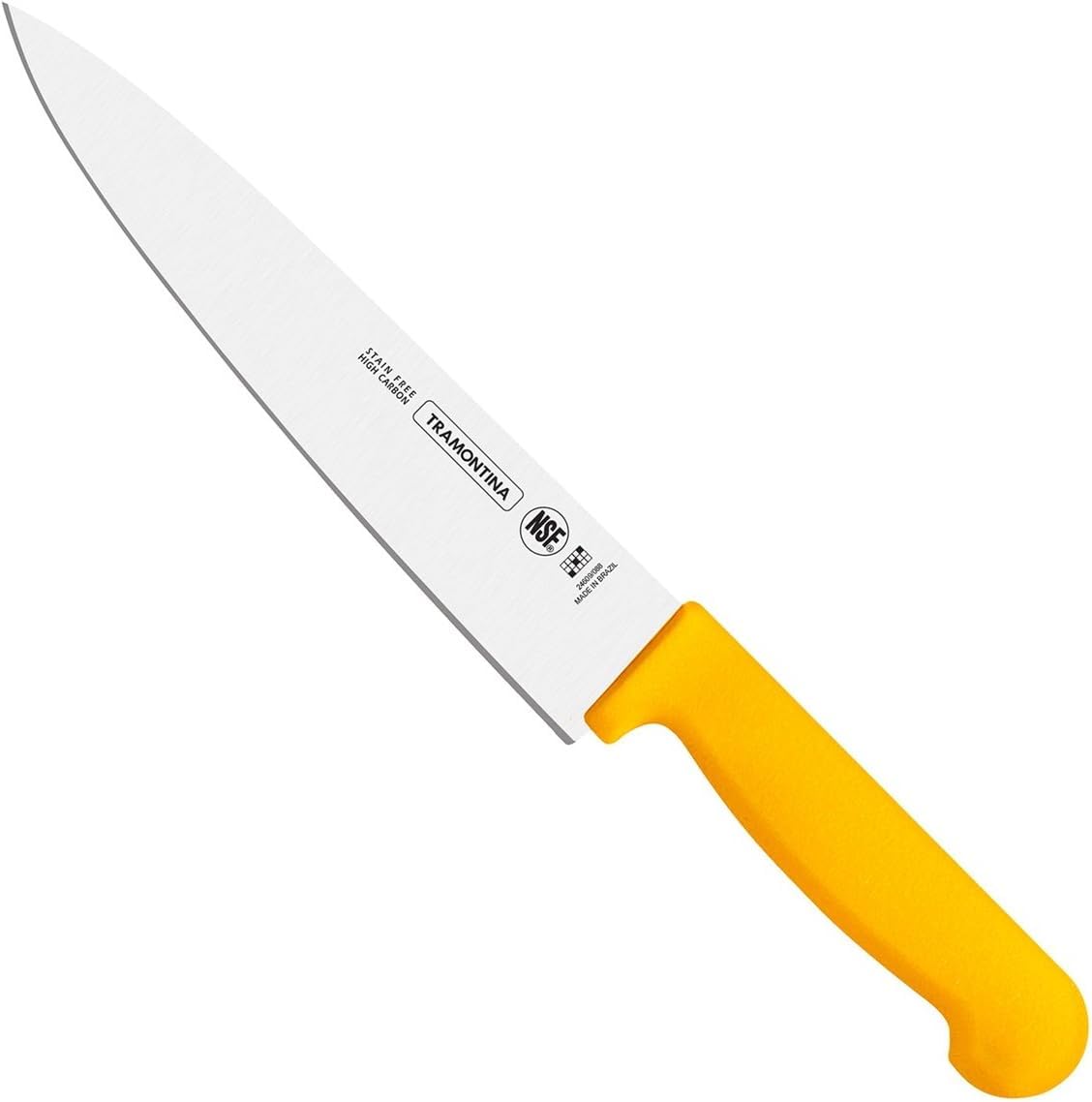 Professional Meat Knife – 6-Inch Stainless Steel Blade with Yellow Textured Polypropylene Handle – Easy Grip & Durable