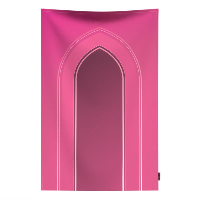 Al-Taqwa Waterproof Prayer Mat, a Durable Rug in Pink made from Easy-to-Clean Material, 68x117 cm, for Comfortable Prayer, a Portable Salah Mat Ideal for Outdoor, Indoor, and Travel
