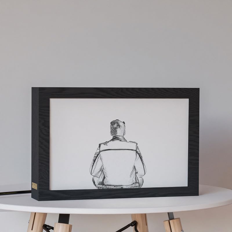 Natrual Wood 2 In 1 Photo Lighting Frame