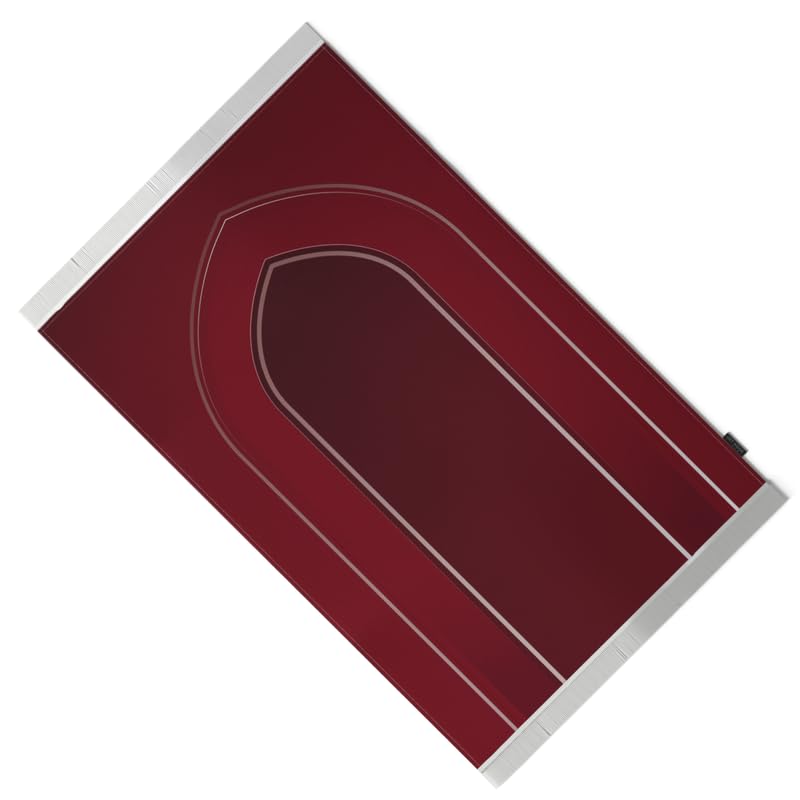 Al-Taqwa Velvet Prayer Mat, a Luxurious Islamic Rug in Red made from Soft Velvet Material, 68x117 cm, for Comfortable Prayer, a Salah Mat Ideal for Home, Mosque, or as a Travel Janamaz