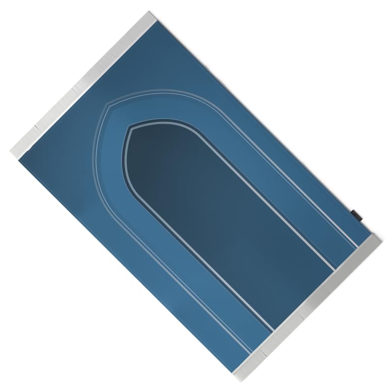 Velvet Prayer Mat in a deep Blue color, 68x117 cm, a luxurious and soft rug with a reverent design, providing a comfortable and dedicated space for prayer at home, mosque, or travel