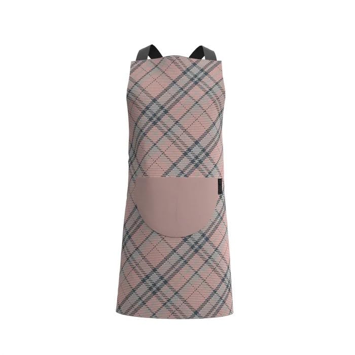 Apron, Cross-Back Design, Soft Cotton-Like Fabric, One Size, Lightweight Breathable Unisex with Front Pocket, for Cooking, and Daily Use