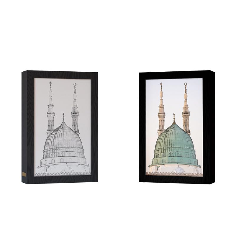 Natrual Wood 2 In 1 Photo Lighting Frame