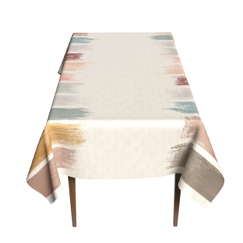Palette Waterproof Tablecloth, a Multicolor 140x300 cm Rectangular Table Cover made of Artistic Spillproof Polyester, a Vibrant and Stain-Resistant Protector for Dining or Party Tables