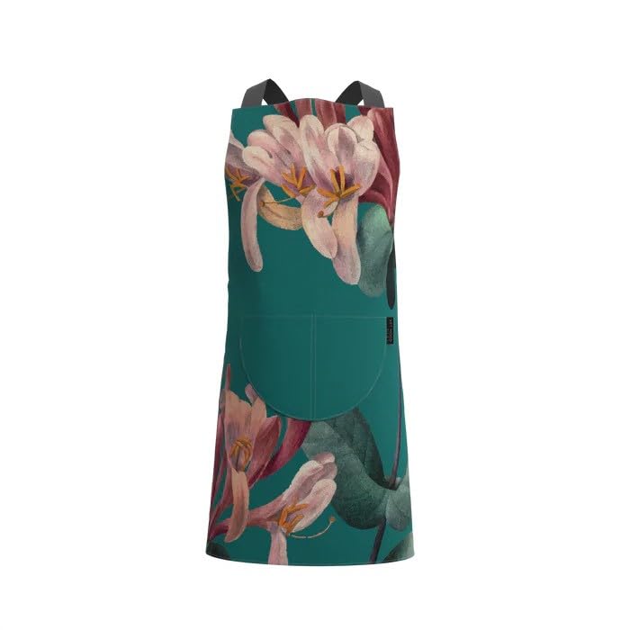 Apron, Cross-Back Design, Soft Cotton-Like Fabric, One Size, Lightweight Breathable Unisex with Front Pocket, for Cooking, and Daily Use