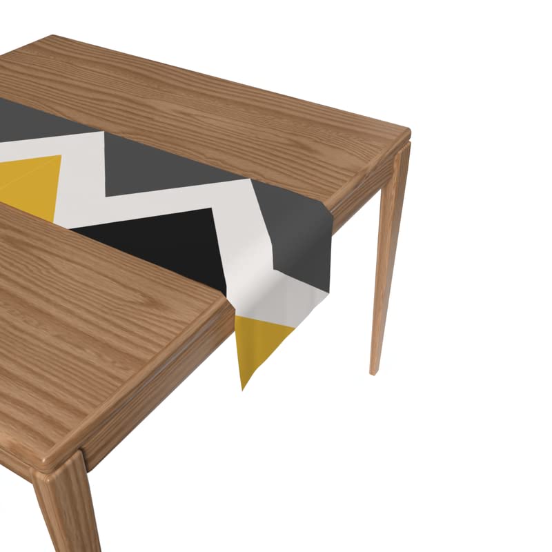 Velvet Tribal Runner, a Plush Decorative Centerpiece with a Vibrant, Ethnic Multicolor Pattern, 35x140 cm, adds a Luxurious Texture and a Bold Bohemian Statement to your Dining Table