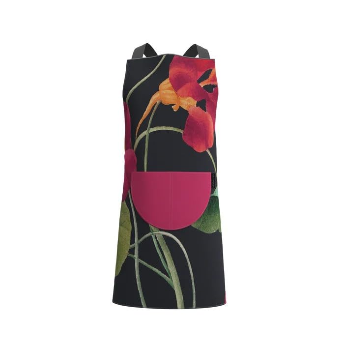 Apron, Cross-Back Design, Soft Cotton-Like Fabric, One Size, Lightweight Breathable Unisex with Front Pocket, for Cooking, and Daily Use