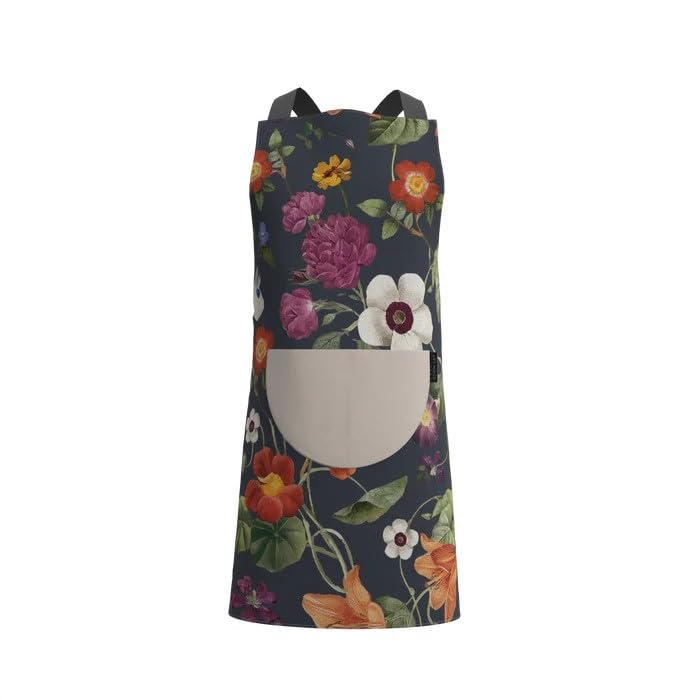 Apron, Cross-Back Design, Soft Cotton-Like Fabric, One Size, Lightweight Breathable Unisex with Front Pocket, for Cooking, and Daily Use