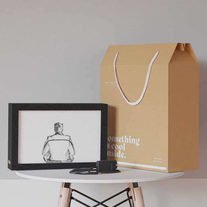 Natrual Wood 2 In 1 Photo Lighting Frame