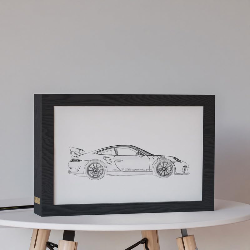 Natrual Wood 2 In 1 Photo Lighting Frame