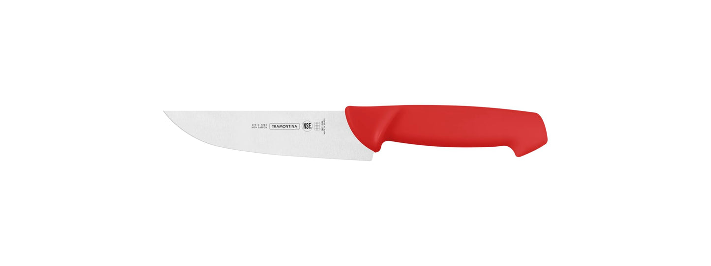Professional Butcher Knife – 6-Inch Stainless Steel Blade – Textured Handle – Ideal for Meat Prep