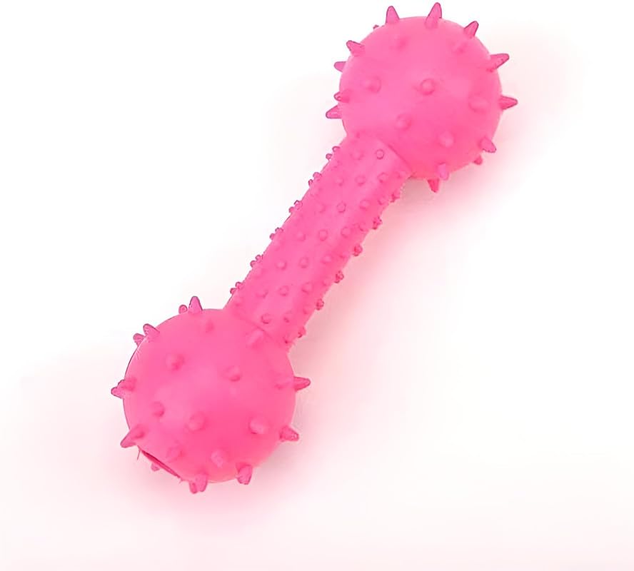 Durable Pet Dog Chew Toy - Molar Bone Design for Strong Teeth, Dental Health, and Long-Lasting Fun, Safe and Non-Toxic Material - Pink