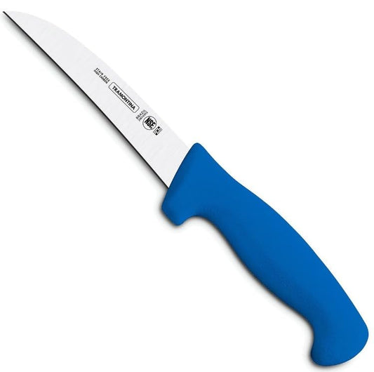 Stainless Steel Poultry Wing Cutting Knife Professional with Blue Textured Polypropylene Handle, 5-inch Blade Length