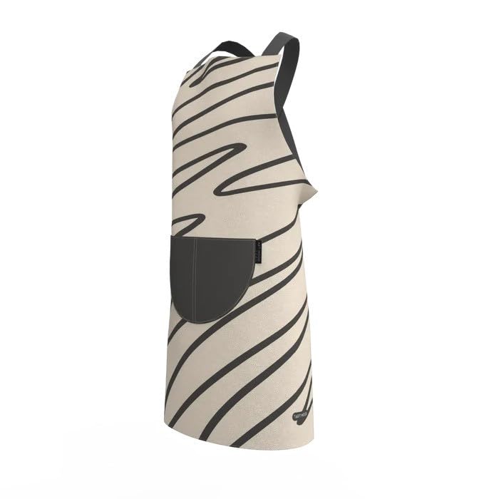 Apron, Cross-Back Design, Soft Cotton-Like Fabric, One Size, Lightweight Breathable Unisex with Front Pocket, for Cooking, and Daily Use