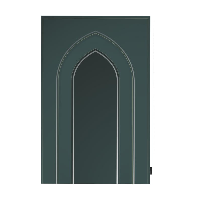 Waterproof Prayer Mat in a deep Dark Green, 68x117 cm, a durable and practical rug perfect for all conditions, easy to clean and ideal for outdoor use, travel, or daily prayers