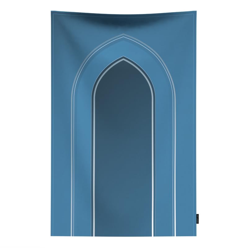 Waterproof Prayer Mat in a versatile Blue, 68x117 cm, a durable and easy-to-clean rug designed for convenience, perfect for travel, outdoor prayers, or use in high-traffic areas
