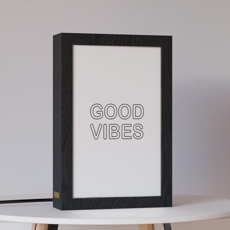 Natrual Wood 2 In 1 Photo Lighting Frame