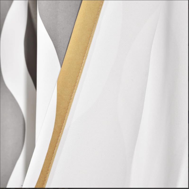 Light Filtering Window Curtain with Back Tab Design, Linen Velvet Fabric - 1 Piece