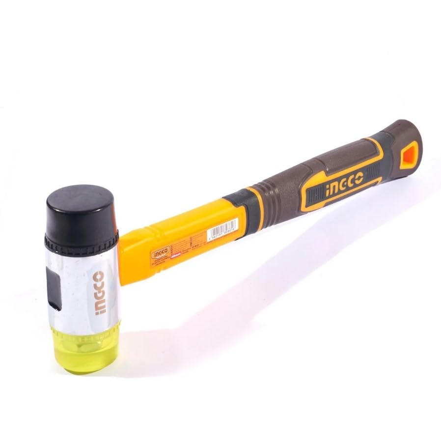 INGCO Rubber and Plastics Hammer, Fiberglass Handle, Hammer Face 40 mm. Model HRUH8940