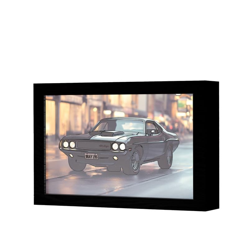 Natrual Wood 2 In 1 Photo Lighting Frame