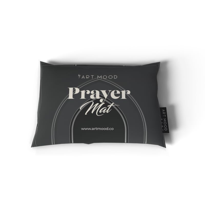 Al-Taqwa Velvet Prayer Mat, a Luxurious Islamic Rug in Grey made from Soft Velvet Material, 68x117 cm, for Comfortable Prayer and Meditation, Ideal for Home, Mosque, or Travel Use