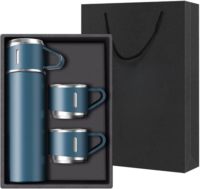 Coffee Thermos Stainless Steel Vacuum-Insulated Water Bottle, 500ml, Double-Wall Thermal Flask, Hot and Cold Beverage Container, Ideal for Travel and Office Use