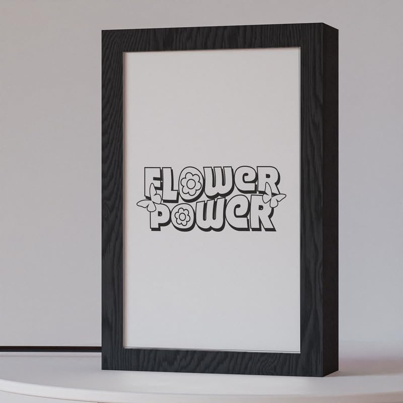 Natrual Wood 2 In 1 Photo Lighting Frame