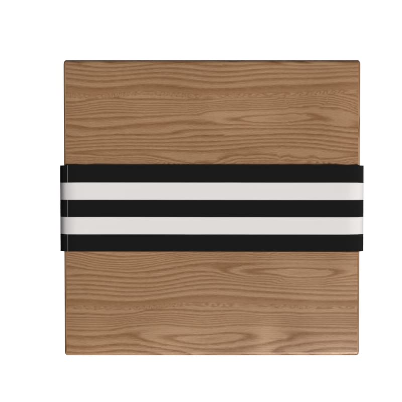Canvas Black & White Strips Runner, a Durable Decorative Centerpiece with a Classic Linear Pattern, 35x140 cm, a Graphic and Modern Accent Scarf for any Dining Table