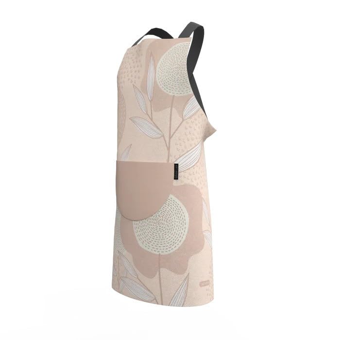 Apron, Cross-Back Design, Soft Cotton-Like Fabric, One Size, Lightweight Breathable Unisex with Front Pocket, for Cooking, and Daily Use