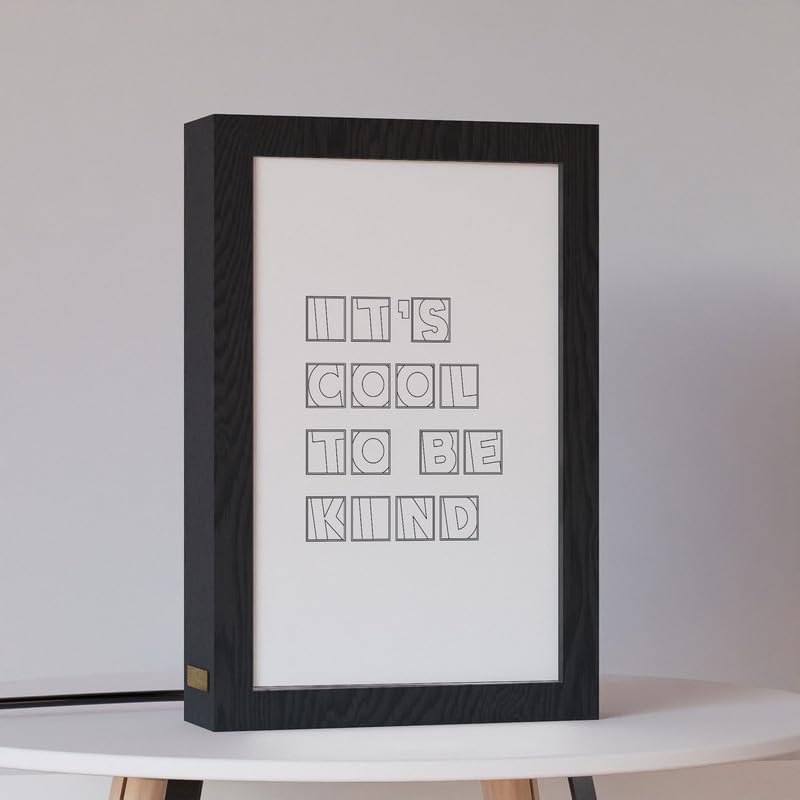 Natrual Wood 2 In 1 Photo Lighting Frame