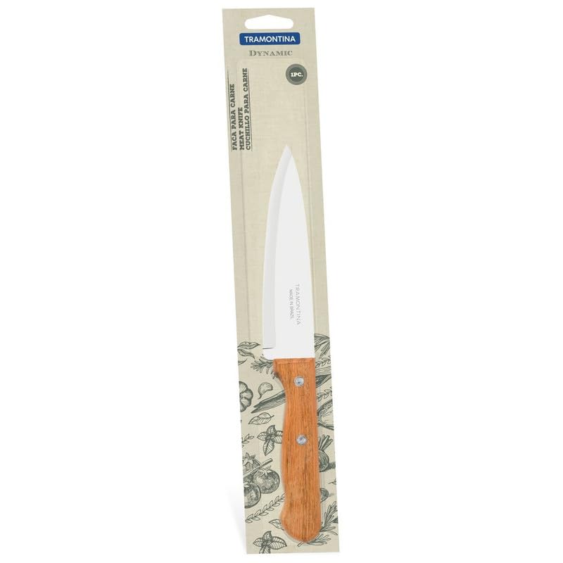 Dynamic 8-Inch Chef’s Knife, High-Carbon Stainless Steel Blade, Ergonomic Wooden Handle, Multipurpose for Slicing, Chopping, Dicing, and More