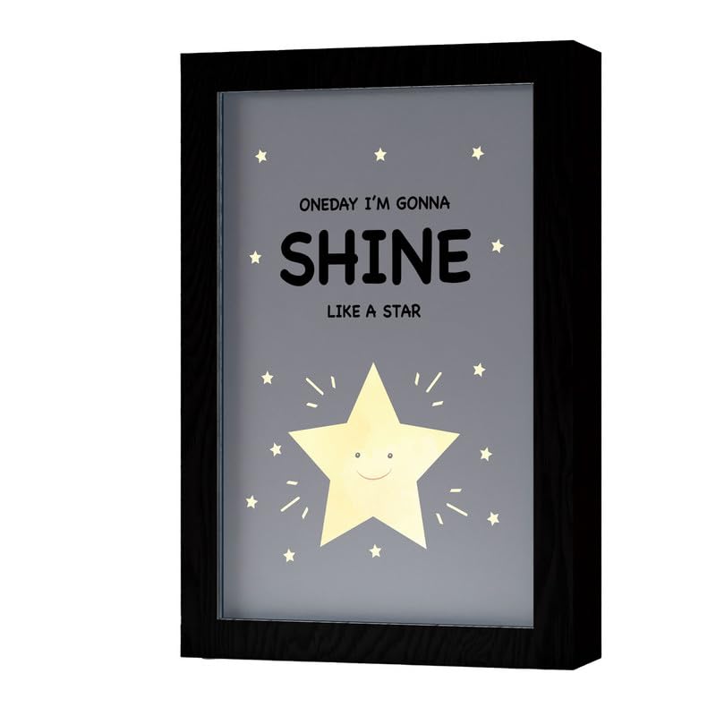 Natrual Wood 2 In 1 Photo Lighting Frame