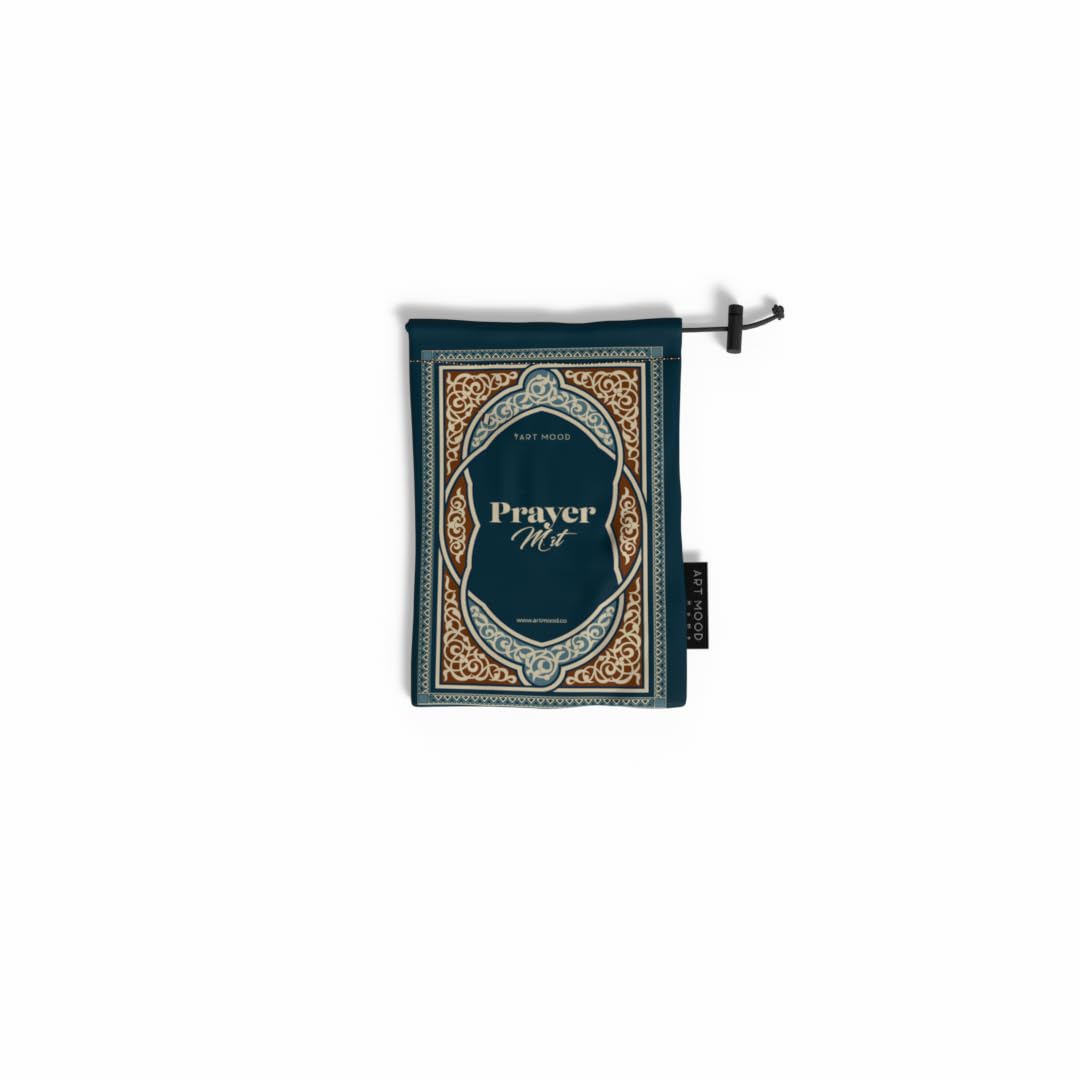 Prayer Mat - Waterproof Pocket Size Travel Mat for Salah, Lightweight Foldable Muslim Prayer Rug with Carrying Bag