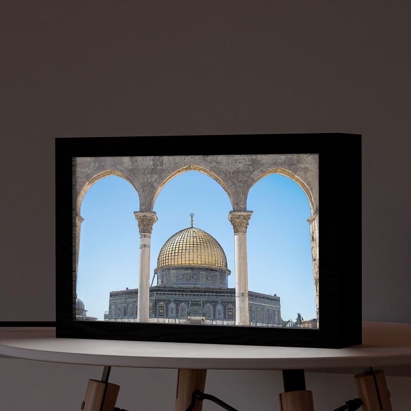 Natrual Wood 2 In 1 Photo Lighting Frame
