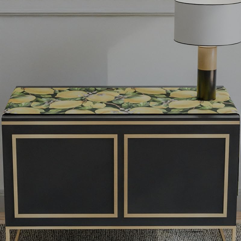 مفرش طاولة يشبه القطن باللون الليموني، قطعة مركزية زخرفية باللون الأصفر الزاهي، 35×140 سم، مثالي لإضافة لمسة مبهجة ومشمسة إلى طاولة الطعام الصيفية أو ديكور المطبخ