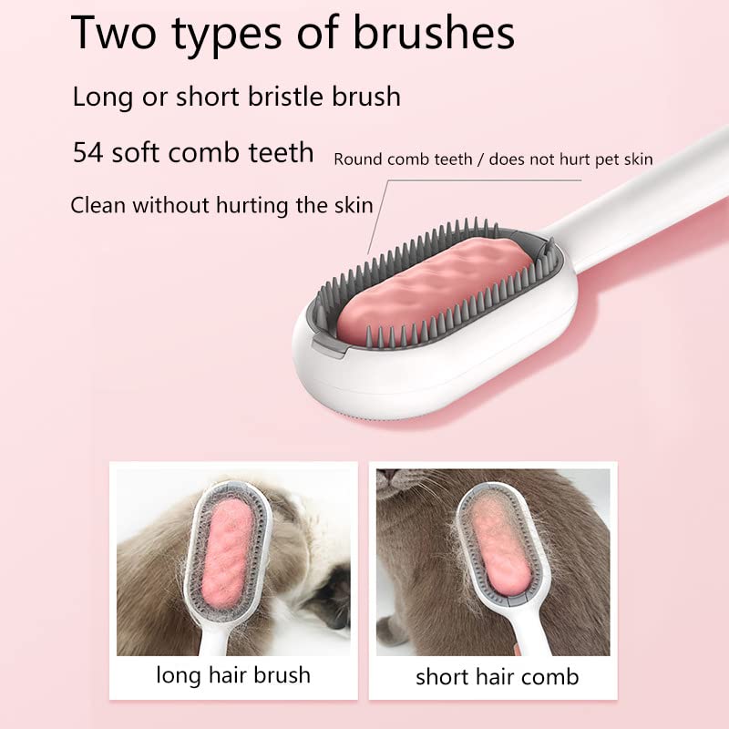 3-in-1 Pet Grooming Tool – Hair Removal, Massage Comb, Lint Remover for Cats & Dogs – Grooming Brush, Clothes Fuzz Shaver, Travel-Friendly Pet Hair Cleaner – Ideal for Home & Travel