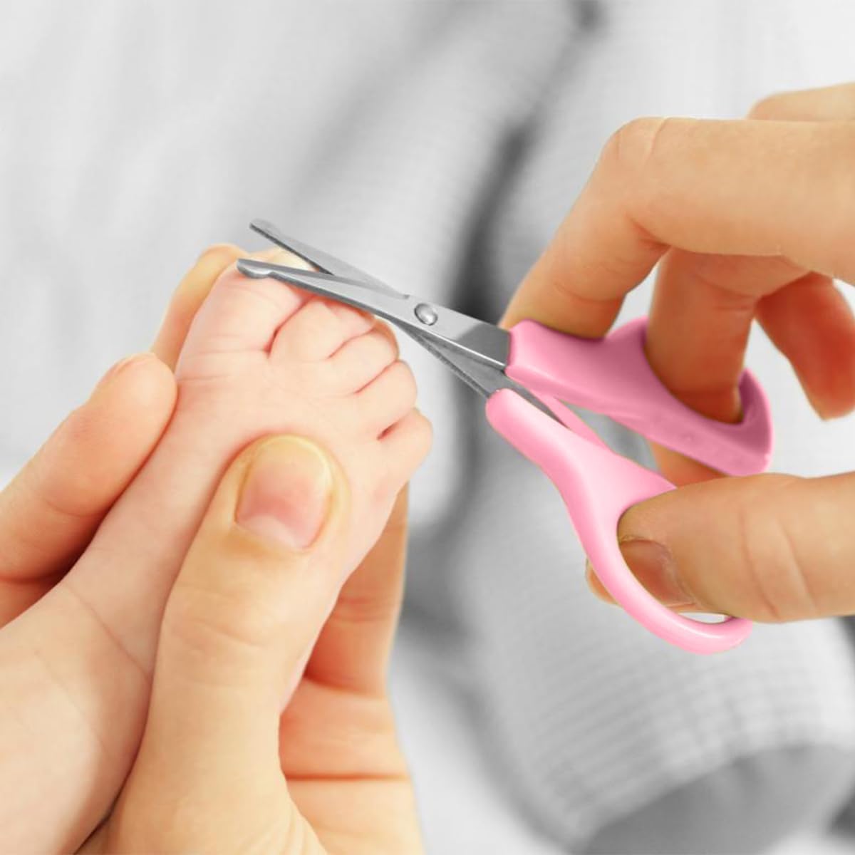 Baby Care Kit, 6 Pieces, Pink - Nail Clippers, Brush, Comb